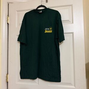 Vintage University of Notre Dame Y2K 2000 THE SHIRT Green Graphic T-Shirt XL